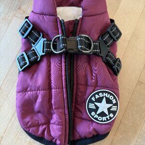 Small dog vest with harness